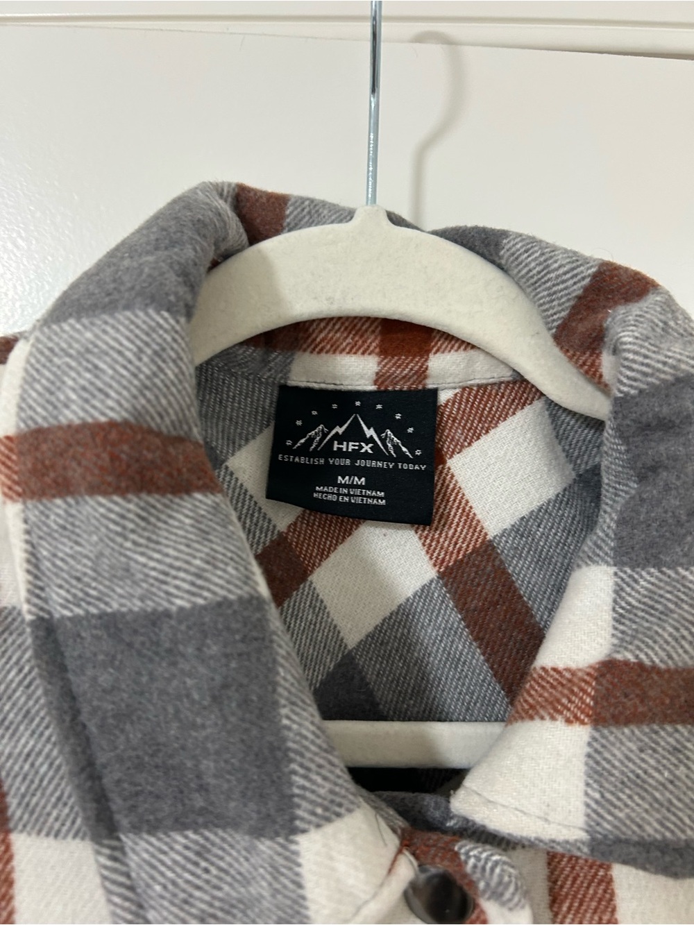 Plaid Button-Up Shacket - Picture 3 of 4